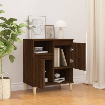 Stylish Brown Oak Sideboard - 60x35x70 cm | Hipomarket