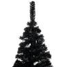 150 cm Pre-lit Black Christmas Tree with Ball Set - Hipo Market