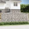 Arched Gabion Baskets 2 pcs 400x50x160/180 cm Galvanised Iron Size 400 x 50 x 160/180 cm Quantity in Package 2 