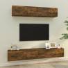 4 Piece TV Cabinet Set Smoked Oak Engineered Wood Colour smoked oak Quantity in Package 4 Width 100 cm 