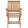 Folding Garden Chairs Set of 6 in Solid Teak Wood | Hipomarket