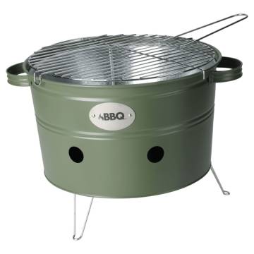 ProGarden BBQ Bucket with Handles - Matte Olive Green 34.5 cm