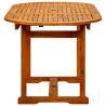 Rustic Garden Dining Table - Solid Acacia Wood (120-170)x80x75 cm