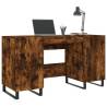 Smoked Oak Desk 140x50 cm - Elegant & Practical Design