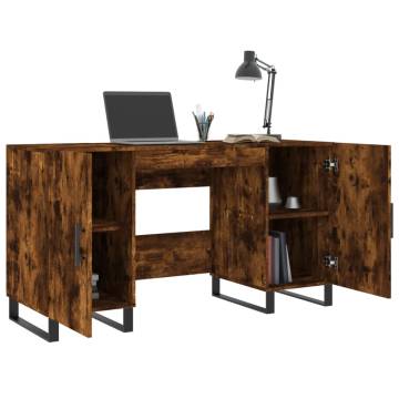 Smoked Oak Desk 140x50 cm - Elegant & Practical Design