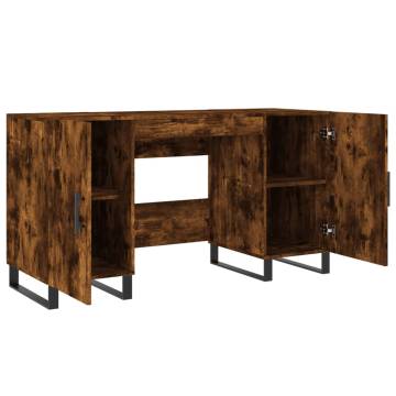 Smoked Oak Desk 140x50 cm - Elegant & Practical Design