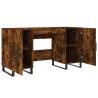 Smoked Oak Desk 140x50 cm - Elegant & Practical Design