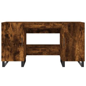 Smoked Oak Desk 140x50 cm - Elegant & Practical Design