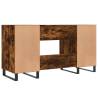 Smoked Oak Desk 140x50 cm - Elegant & Practical Design