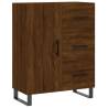 Stylish Highboard Brown Oak - 69.5x34x180 cm Engineered Wood