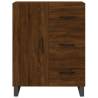 Stylish Highboard Brown Oak - 69.5x34x180 cm Engineered Wood