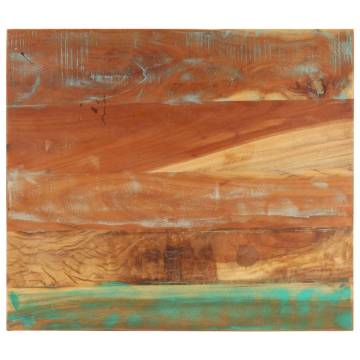 Rectangular Table Top 70x80 cm - Solid Reclaimed Wood