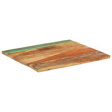 Rectangular Table Top 70x80 cm - Solid Reclaimed Wood