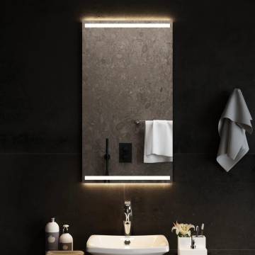 Stylish LED Bathroom Mirror 50x90 cm - Waterproof & USB