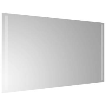 Stylish LED Bathroom Mirror 50x90 cm - Waterproof & USB