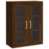 Stylish Highboard Brown Oak - 69.5x34x180 cm | HipoMarket