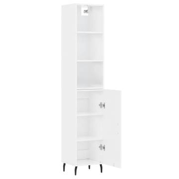 Highboard High Gloss White - Stylish Storage Solution