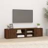 TV Cabinets 2 pcs Brown Oak 80x31.5x36 cm Engineered Wood Colour brown oak Quantity in Package 2 