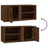 Stylish Brown Oak TV Cabinets - Set of 2 | HiPoMarket