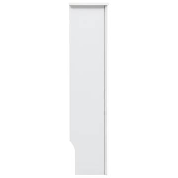 Stylish White Radiator Covers - 2 pcs MDF 112x19x81.5 cm