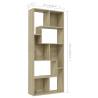 Book Cabinet Sonoma Oak - Stylish & Durable Storage Solution