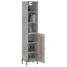 Stylish Highboard Concrete Grey - Engineered Wood Storage