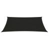 Sunshade Sail 160 g/m² Black 2.5x4 m - Outdoor Shelter