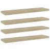 Bookshelf Boards 4 pcs Sonoma Oak 40x10x1.5 cm Engineered Wood Colour sonoma oak Size 40 x 10 x 1.5 cm Quantity in Package 4 