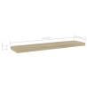 Bookshelf Boards 4 pcs Sonoma Oak - Stylish Storage Solution