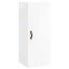 Highboard High Gloss White - Stylish Storage 34.5x34x180 cm