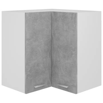 Hanging Corner Cabinet Concrete Grey - 57x57x60 cm | HipoMarket