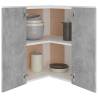 Hanging Corner Cabinet Concrete Grey - 57x57x60 cm | HipoMarket