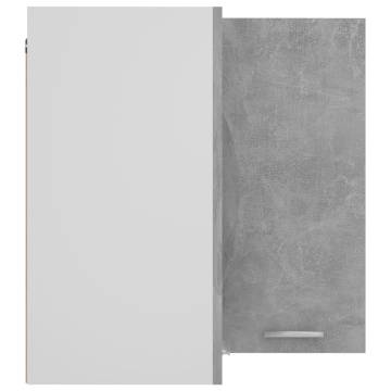 Hanging Corner Cabinet Concrete Grey - 57x57x60 cm | HipoMarket