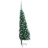 Artificial Half Pre-lit Christmas Tree with Ball Set - 150 cm