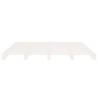 White Solid Wood Bed Frame 120x200 cm - Modern Design