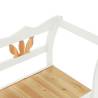 Bench White 107x45x75.5cm Solid Wood Fir - Durable Storage Solution