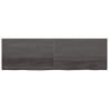 Dark Brown Solid Wood Bathroom Countertop 200x60 cm