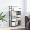 Bookshelf Grey Sonoma 80x30x145.5 cm Engineered Wood and Iron Colour grey sonoma Quantity in Package 1 Height 145.5 cm Model shelf 