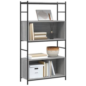 Bookshelf Grey Sonoma 80x30x145.5 cm - Durable & Stylish