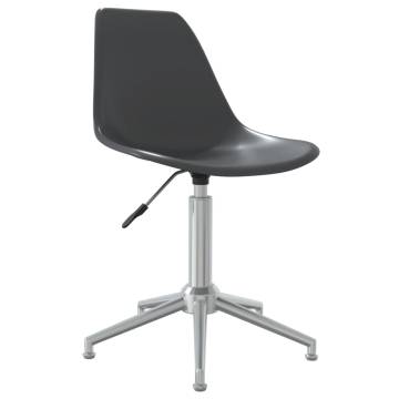 Swivel Office Chair Light Grey PP - Stylish & Adjustable