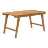 Garden Table 150x90x75 cm - Solid Acacia Wood for Outdoor Use