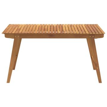 Garden Table 150x90x75 cm - Solid Acacia Wood for Outdoor Use