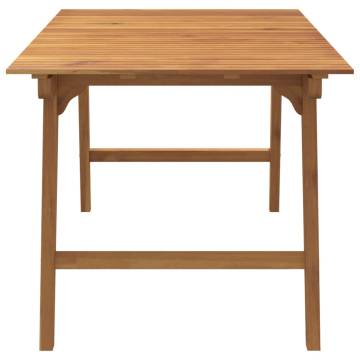 Garden Table 150x90x75 cm - Solid Acacia Wood for Outdoor Use