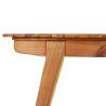 Garden Table 150x90x75 cm - Solid Acacia Wood for Outdoor Use