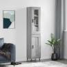 Highboard Grey Sonoma 34.5x34x180 cm Engineered Wood Colour grey sonoma Quantity in Package 1 Model 1 wood door 