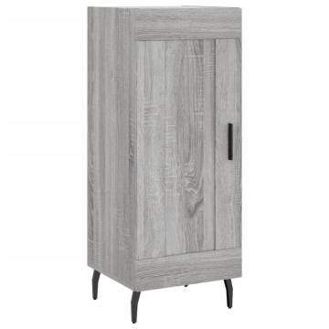 Stylish Highboard Grey Sonoma | 34.5x34x180 cm