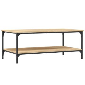 Elegant Sonoma Oak Coffee Table - 100x55x40 cm