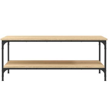 Elegant Sonoma Oak Coffee Table - 100x55x40 cm