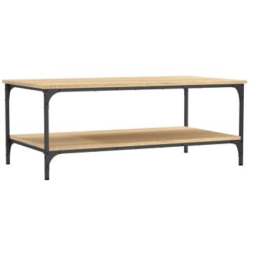 Elegant Sonoma Oak Coffee Table - 100x55x40 cm