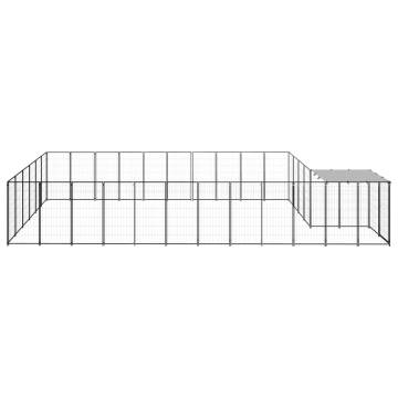 Durable Steel Dog Kennel - 19.36 m² Outdoor Play Paradise